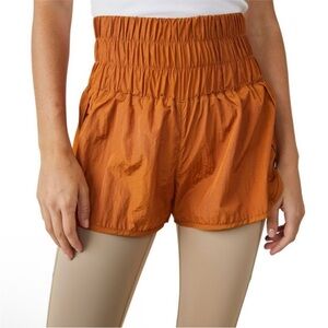 Free People The Way Home Women's Orange Shorts nwt small